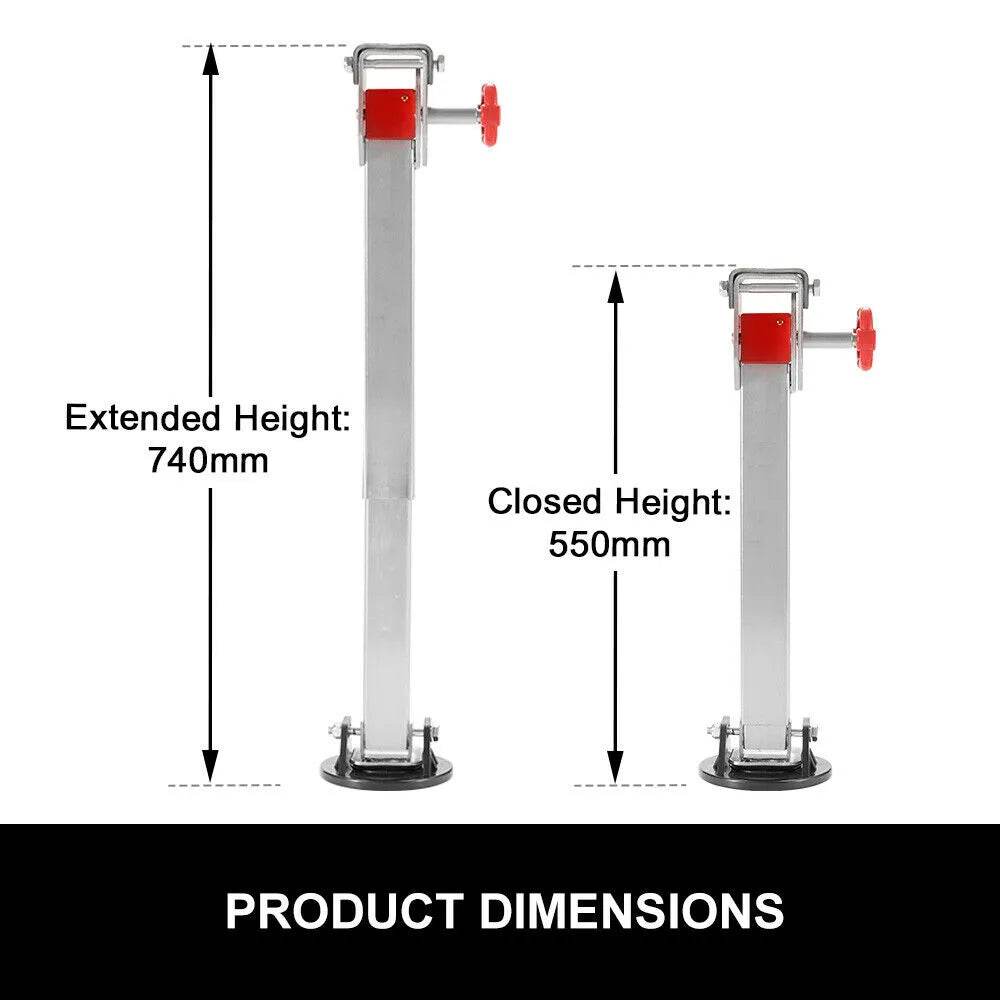 Caravan Stabiliser Stands - 1500lbs 680kg X 2 - Roxom Boat trailer Parts