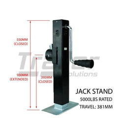 Caravan Stabiliser Stands Heavy Duty - 2267kg X 4 - Roxom Boat trailer Parts