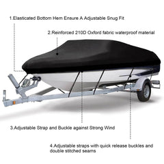 Heavy Duty Boat Cover Marine Grade Covers Protector 14ft - 16ft - Roxom Boat trailer Parts
