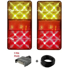 LED Boat Trailer Light Kit 80 x 150 Flat Plug - Roxom Boat trailer Parts