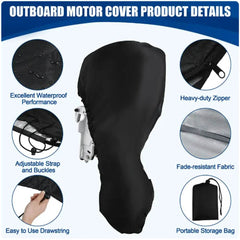 Outboard Motor Cover 420D Waterproof - Roxom Boat trailer Parts