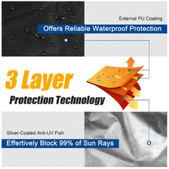 Outboard Motor Cover 420D Waterproof - Roxom Boat trailer Parts