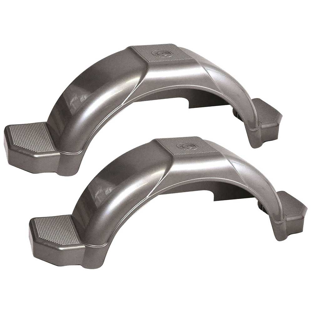PVC Boat Trailer Mudguard 14" White, Black, Silver - PAIR - Roxom Boat trailer Parts