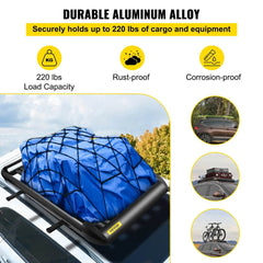 Universal 130cm Car 4WD 4x4 Roof Rack Basket - Roxom Boat trailer Parts